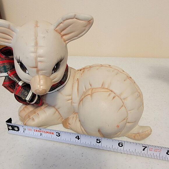 Vtg 80s Kimple Mold Christmas Ceramic Reindeer Figurines Hand Painted 2 - Picture 15 of 16